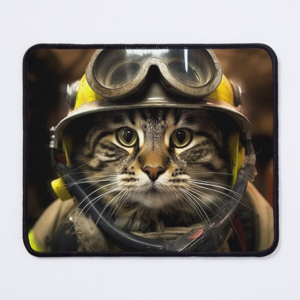 Item preview, cat fireman designed and sold by sheldon0701.