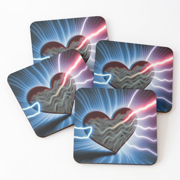 Item preview, Solid heart in magnetic waves designed and sold by stemoir.