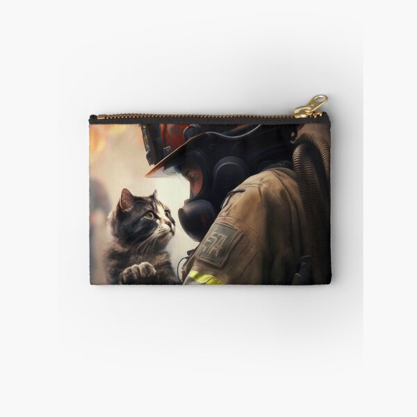 Item preview, cat and firefighter designed and sold by sheldon0701.