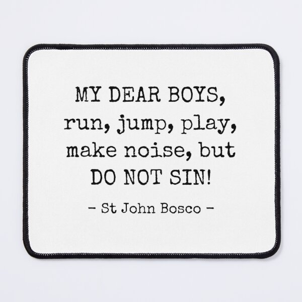 Item preview, Message to Boys // St John Bosco designed and sold by CarolineTherese.