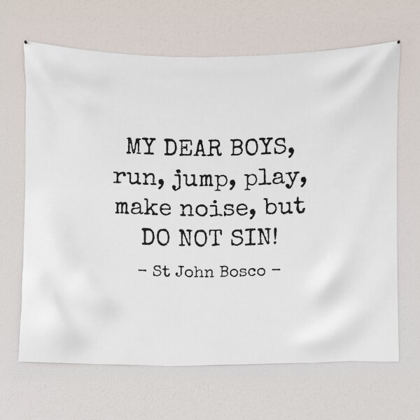 Item preview, Message to Boys // St John Bosco designed and sold by CarolineTherese.