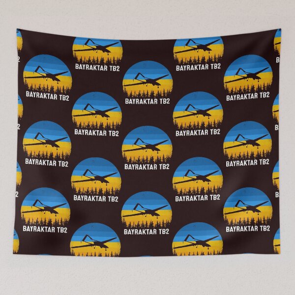 Item preview, Bayraktar TB2 Turkish Drone Support Ukraine Vintage Retro   designed and sold by OfGivingArt.