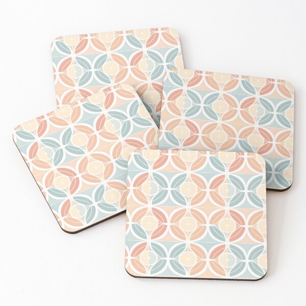 Item preview, Art Nouveau Pastel Circle Geometric Seamless Patterns designed and sold by Master Ivan.