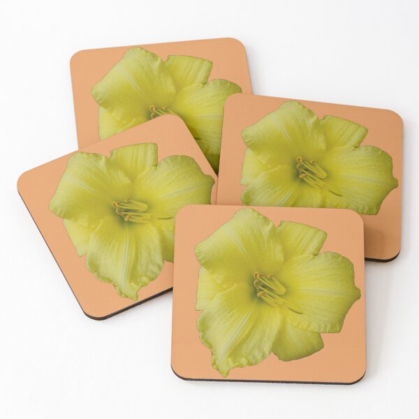 Item preview, Yellow Lily - orange background designed and sold by Louise-Mae.