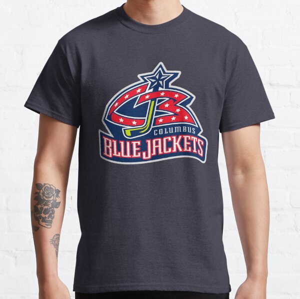 Columbus Blue Jackets Hockey NHL M Long Sleeve Shirt Bella Canvas CBJ Blue