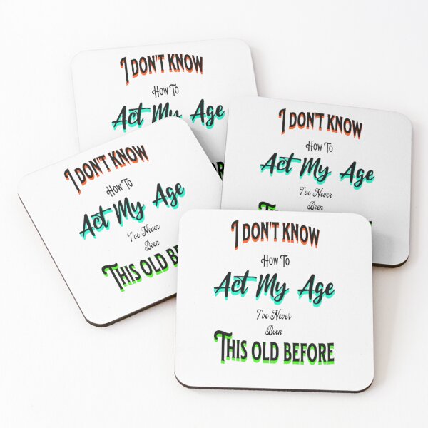Item preview, Act My Age, Lettering Graphic Design, Playful Lettering Design designed and sold by Adri Barnard.