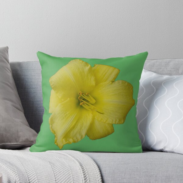 Item preview, Lirio amarillo - fondo verde designed and sold by Louise-Mae.
