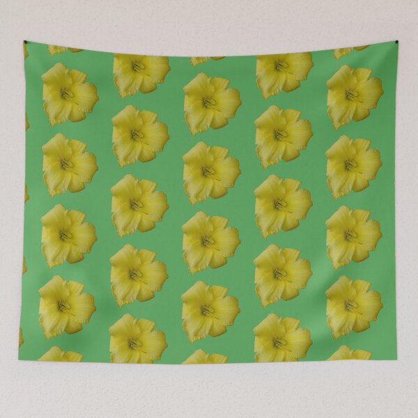 Item preview, Yellow Lily - green background designed and sold by Louise-Mae.
