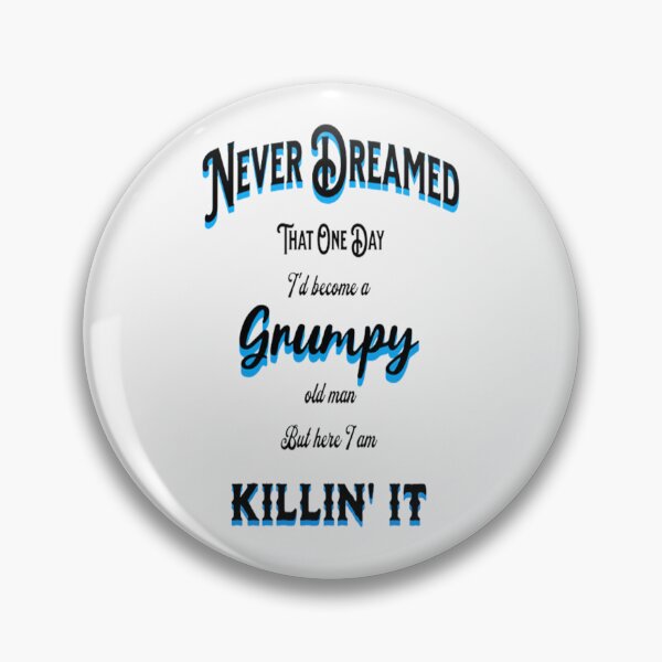 Item preview, Grumpy Old Man Lettering Graphic Design, Playful Lettering Design designed and sold by Adri Barnard.