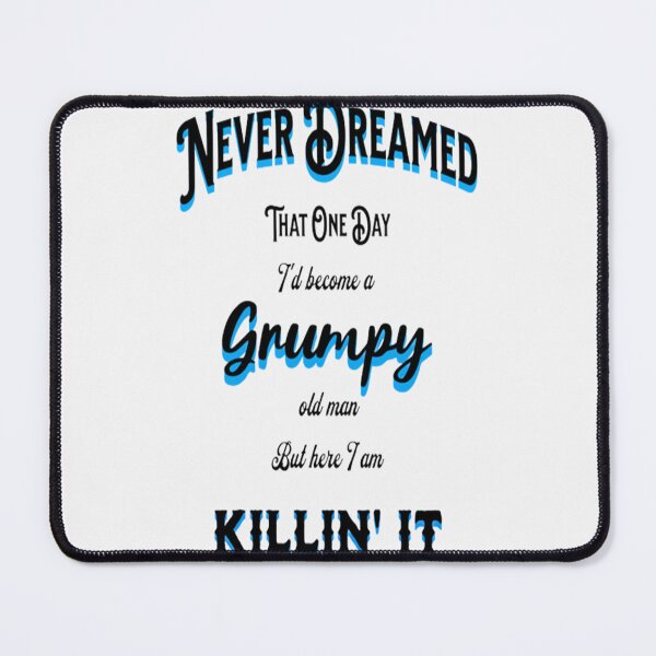 Item preview, Grumpy Old Man Lettering Graphic Design, Playful Lettering Design designed and sold by Adri Barnard.