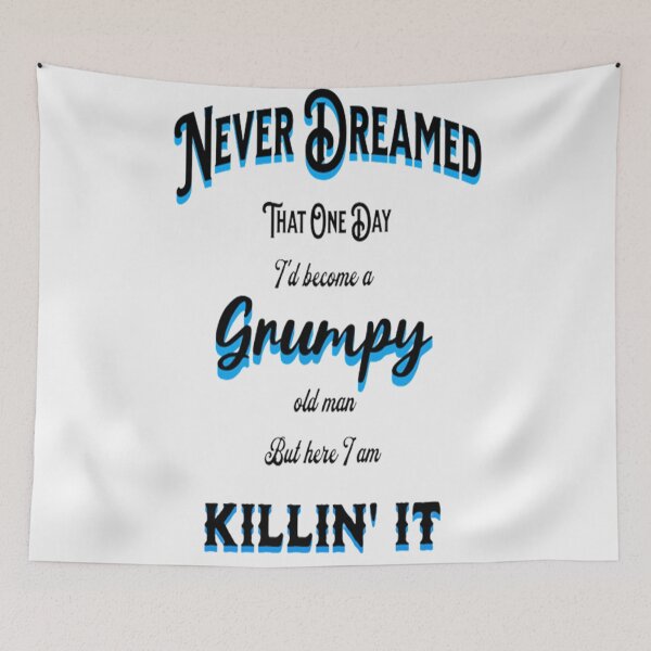 Item preview, Grumpy Old Man Lettering Graphic Design, Playful Lettering Design designed and sold by Adri Barnard.