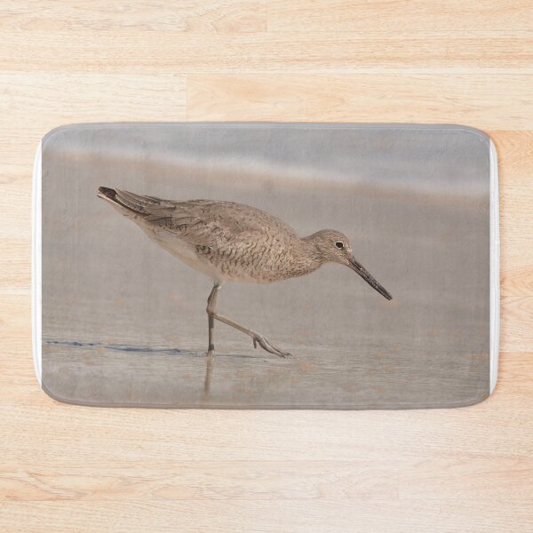 Item preview, Willet looking for food on a Florida beach designed and sold by Birdmanphotos.
