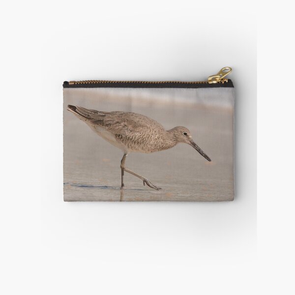 Item preview, Willet looking for food on a Florida beach designed and sold by Birdmanphotos.