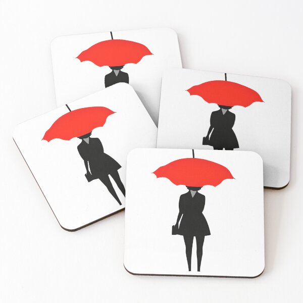 Item preview, Lady with red umbrella designed and sold by MikoMate.