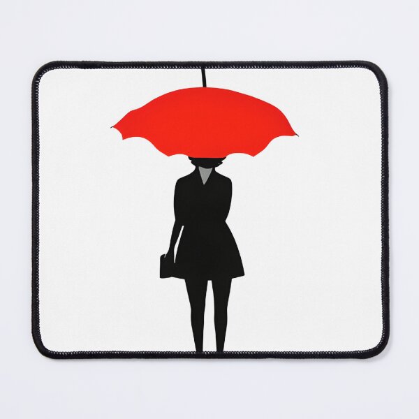 Item preview, Lady with red umbrella designed and sold by MikoMate.