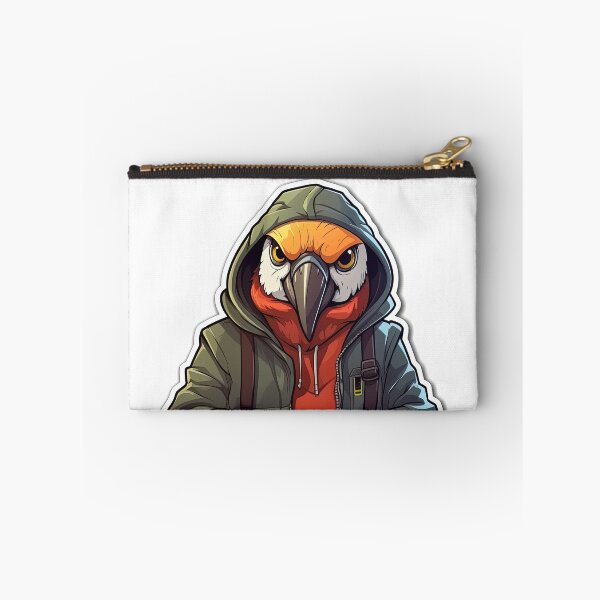Item preview, Cool Macaw in casual clothing designed and sold by Sidewayanimals.