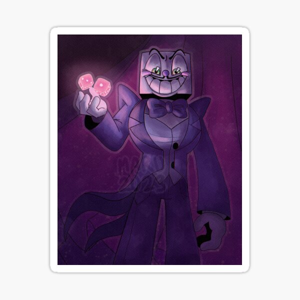 King Dice Cuphead, king Dice, studio Mdhr, Cuphead, dice, Casino, devil,  lilac, King, fashion Illustration