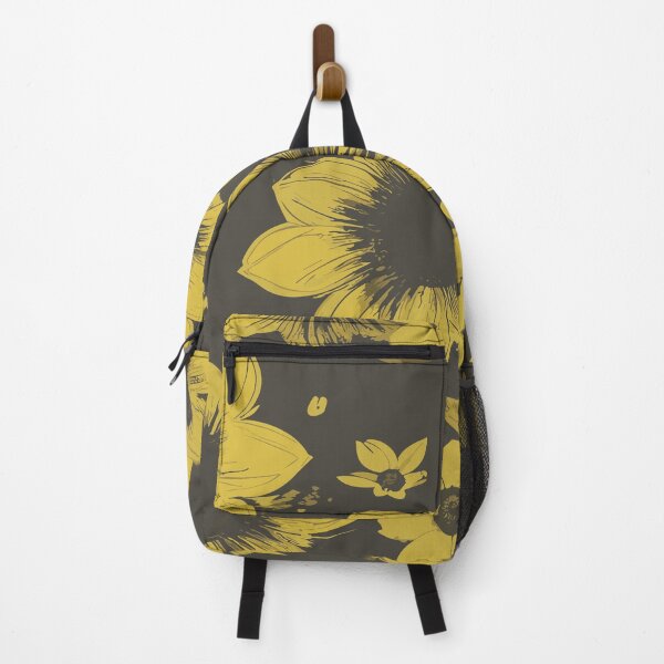 Item preview, Flowers autumn classic yellow black color pattern  designed and sold by BonusSingh.