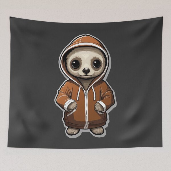 Item preview, Cool Meerkat in casual clothing designed and sold by Sidewayanimals.