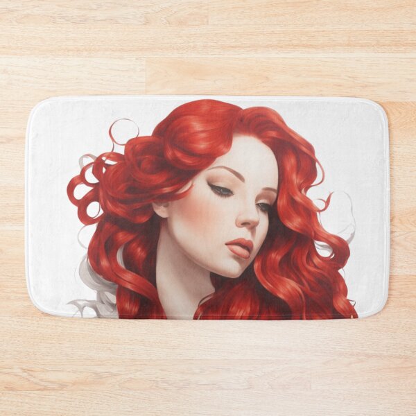 Item preview, Beautiful Red Haired Flowered Ondine designed and sold by SirenasWorld.