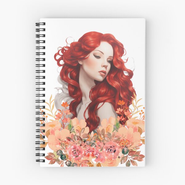 Item preview, Beautiful Red Haired Flowered Ondine designed and sold by SirenasWorld.