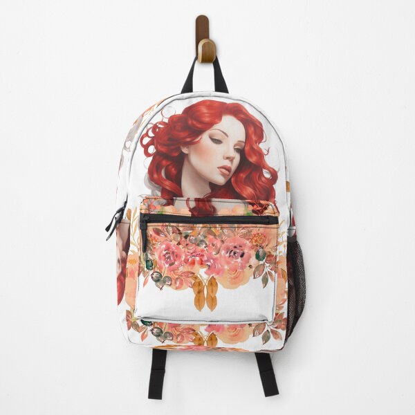 Item preview, Beautiful Red Haired Flowered Ondine designed and sold by SirenasWorld.