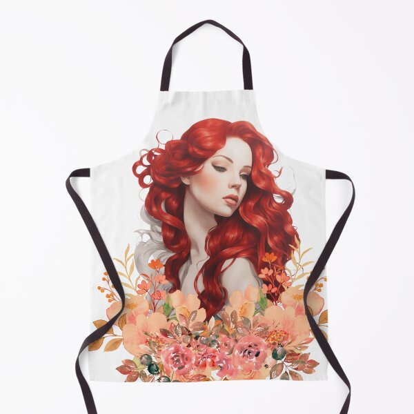 Item preview, Beautiful Red Haired Flowered Ondine designed and sold by SirenasWorld.