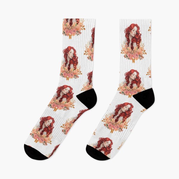 Item preview, Beautiful Red Haired Flowered Ondine designed and sold by SirenasWorld.