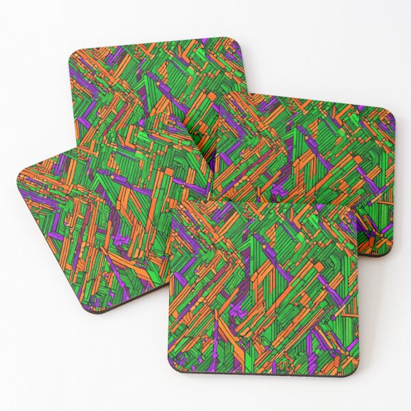 Item preview, multi color orange, purple lines pattern  designed and sold by Md Rashid  Hasan.