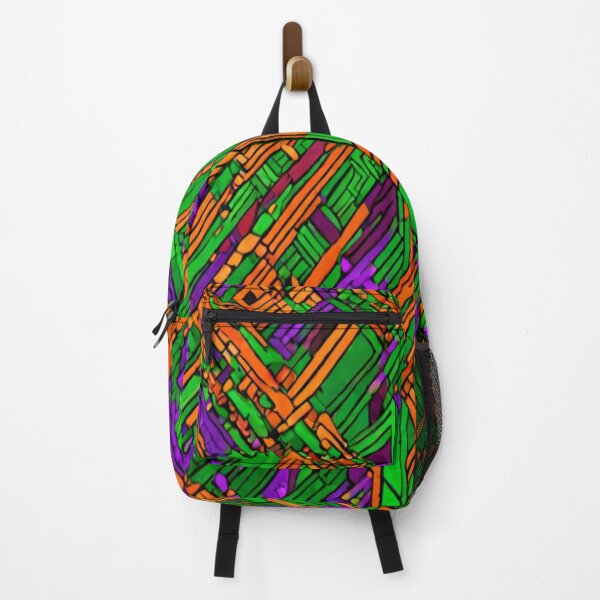 Item preview, multi color orange, purple lines pattern designed and sold by Md Rashid Hasan.