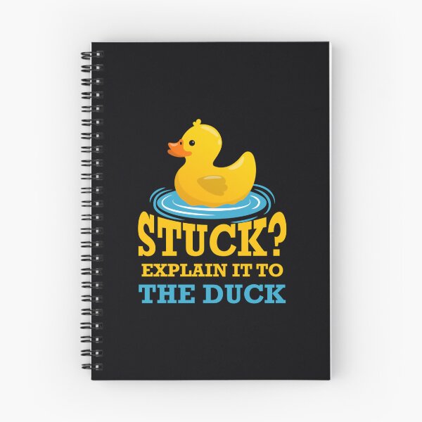 Item preview, Stuck explain it to the duck - Rubber Duck Debugging Stuck Funny Programmer Coder   	 designed and sold by klpamiwf1.