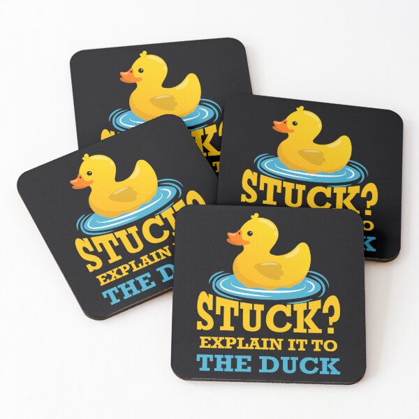 Item preview, Stuck explícaselo al pato - Rubber Duck Debugging Stuck Funny Programmer Coder designed and sold by klpamiwf1.