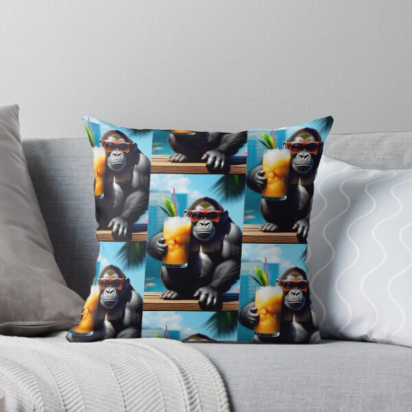 Item preview, a cool gorilla having a cold drink designed and sold by Pelzi100.