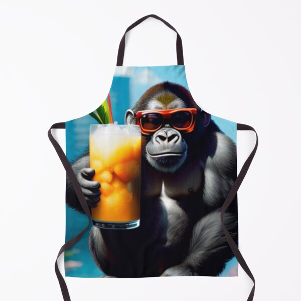 Item preview, a cool gorilla having a cold drink designed and sold by Pelzi100.