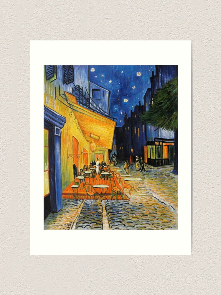 絵画　cafe 風景画 絵画 パリ 「街角の緑のひさしのカフェ」 絵画 Katsu