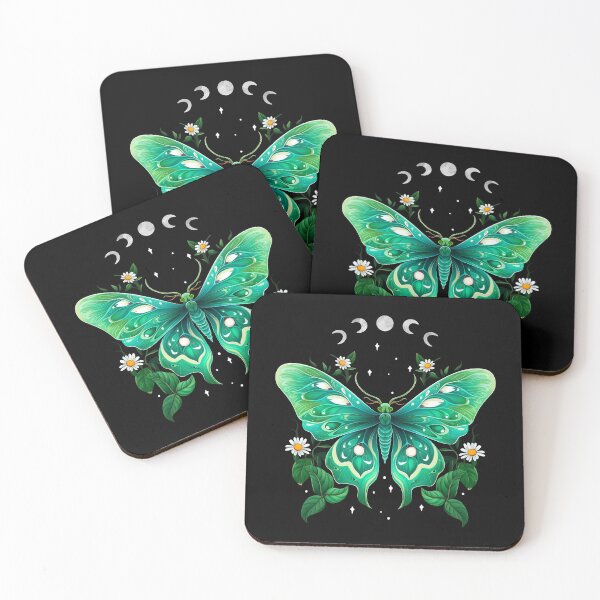Item preview, Luna Moth and Moon designed and sold by ethnicdrawing.
