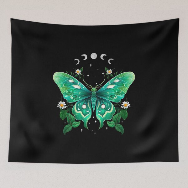 Item preview, Luna Moth and Moon designed and sold by ethnicdrawing.