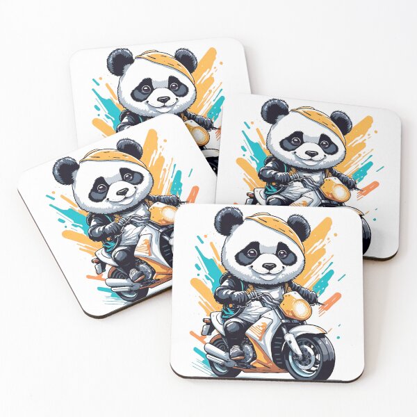 Item preview, Panda Moto Rider Bike, Cute designed and sold by Chemikal1993.