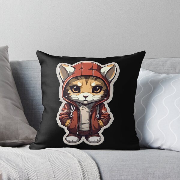 Aperçu de l'œuvre Cool Ocelot dans des vêtements décontractés créée et vendue par Sidewayanimals.
