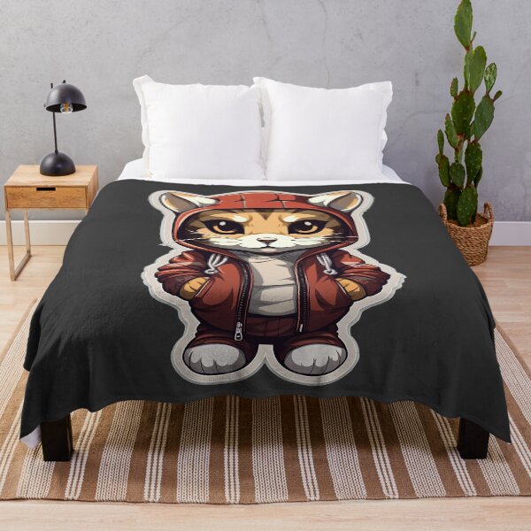 Item preview, Cool Ocelot in casual clothing designed and sold by Sidewayanimals.