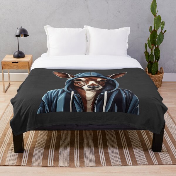 Item preview, Cool Okapi in casual clothing designed and sold by Sidewayanimals.