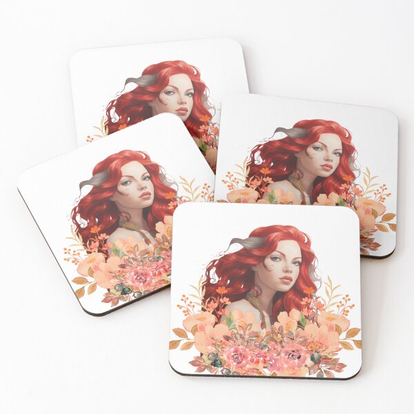 Item preview, Red Haired and Flowered Siren designed and sold by SirenasWorld.
