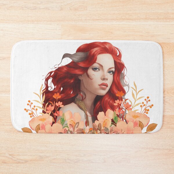 Item preview, Red Haired and Flowered Siren designed and sold by SirenasWorld.