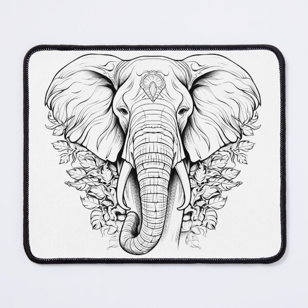 Item preview, Elephant head graphics designed and sold by HistHero.