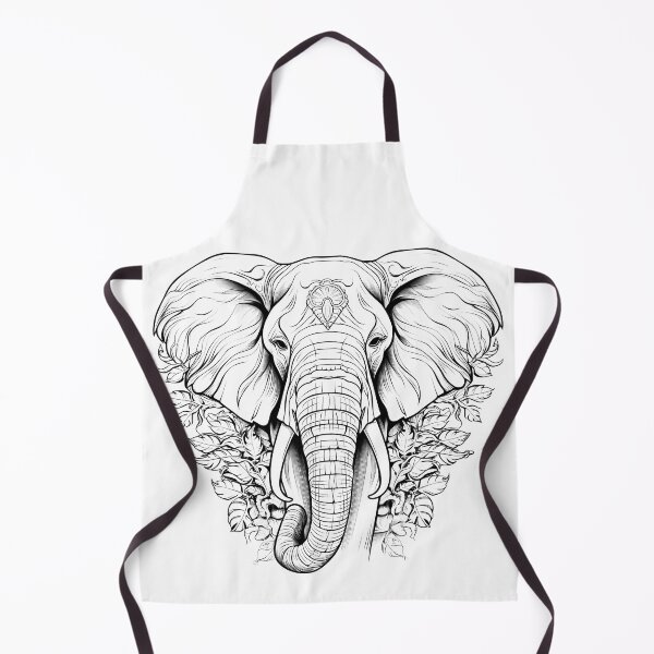 Item preview, Elephant head graphics designed and sold by HistHero.