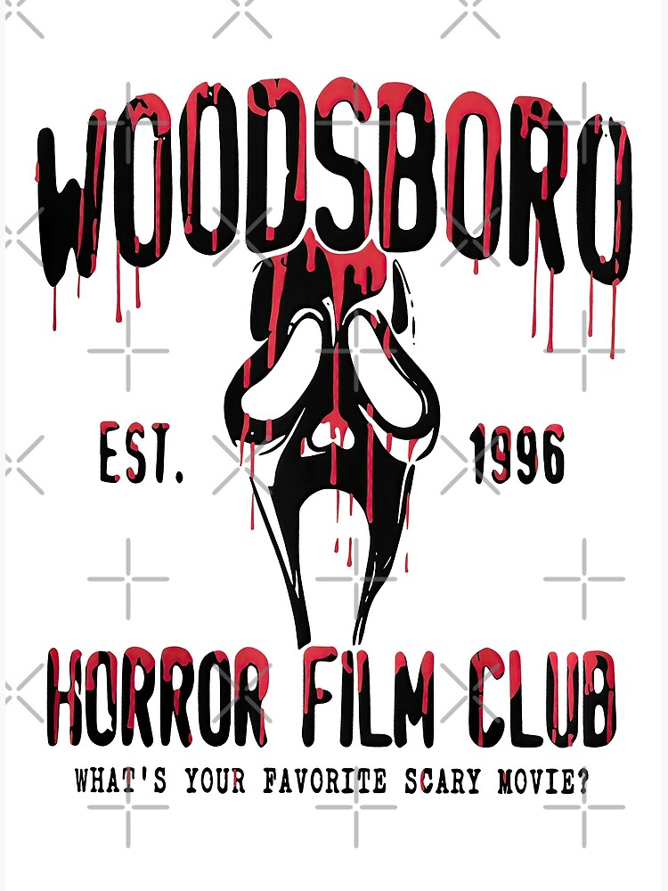 Horror Film Woodsboro Ghost Ghostface Movie Spooky Season Scream Poster ...