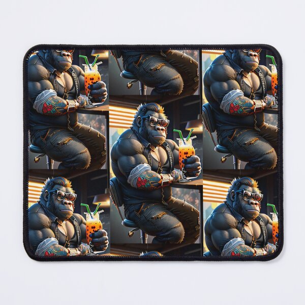 Item preview, a cool gorilla sitting in a bar designed and sold by Pelzi100.