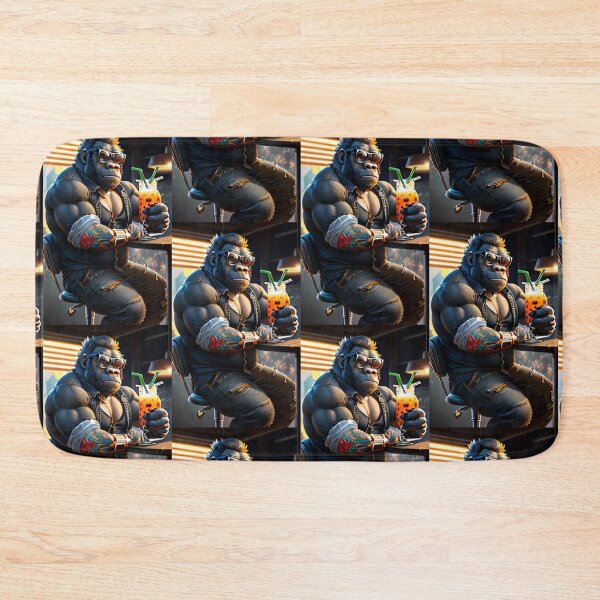 Item preview, a cool gorilla sitting in a bar designed and sold by Pelzi100.