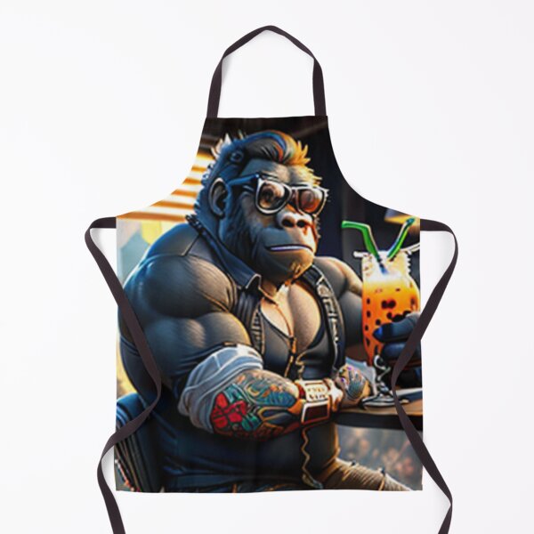 Item preview, a cool gorilla sitting in a bar designed and sold by Pelzi100.