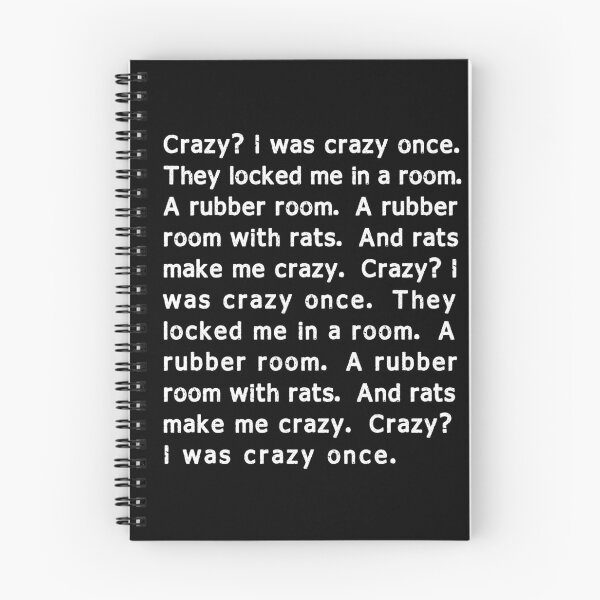 Item preview, Crazy? I Was Crazy Once designed and sold by TheHellSong.